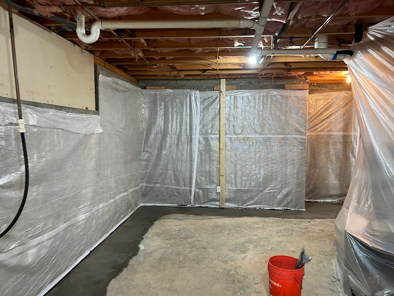 Basement waterproofing